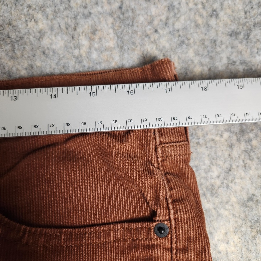 Levis 514 Corduroy Pants Men 33x34 Red Straight Leg Regular Fit Colorful Preppy - Picture 6 of 8